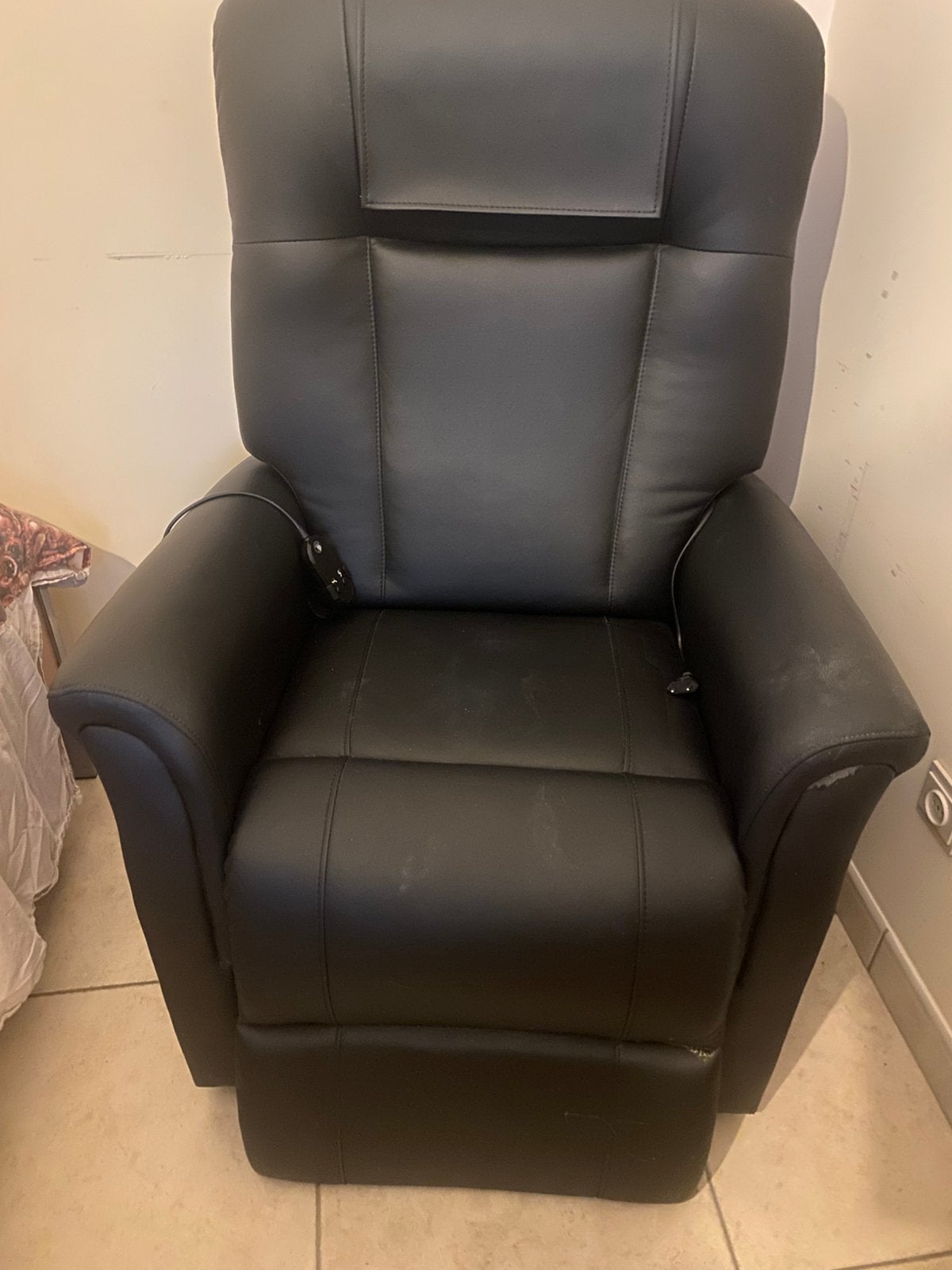 Fauteuil élévateur électrique de l'Ontario, Maison & Meubles, 75 à 100 cm, Comme neuf, Enlèvement, Cuir