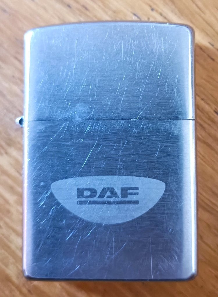 Briquet Zippo "DAF Truck", Enlèvement ou Envoi, Utilisé, Briquet