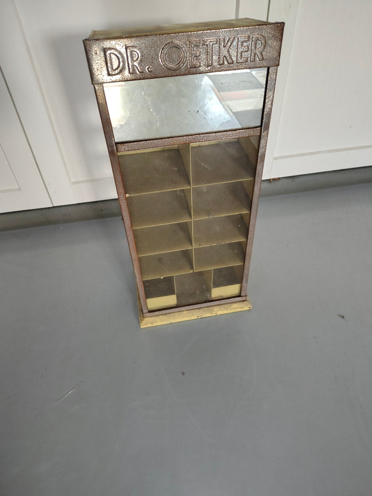 vintage Dr. Oetker display kastje uit jaren 60., Ophalen