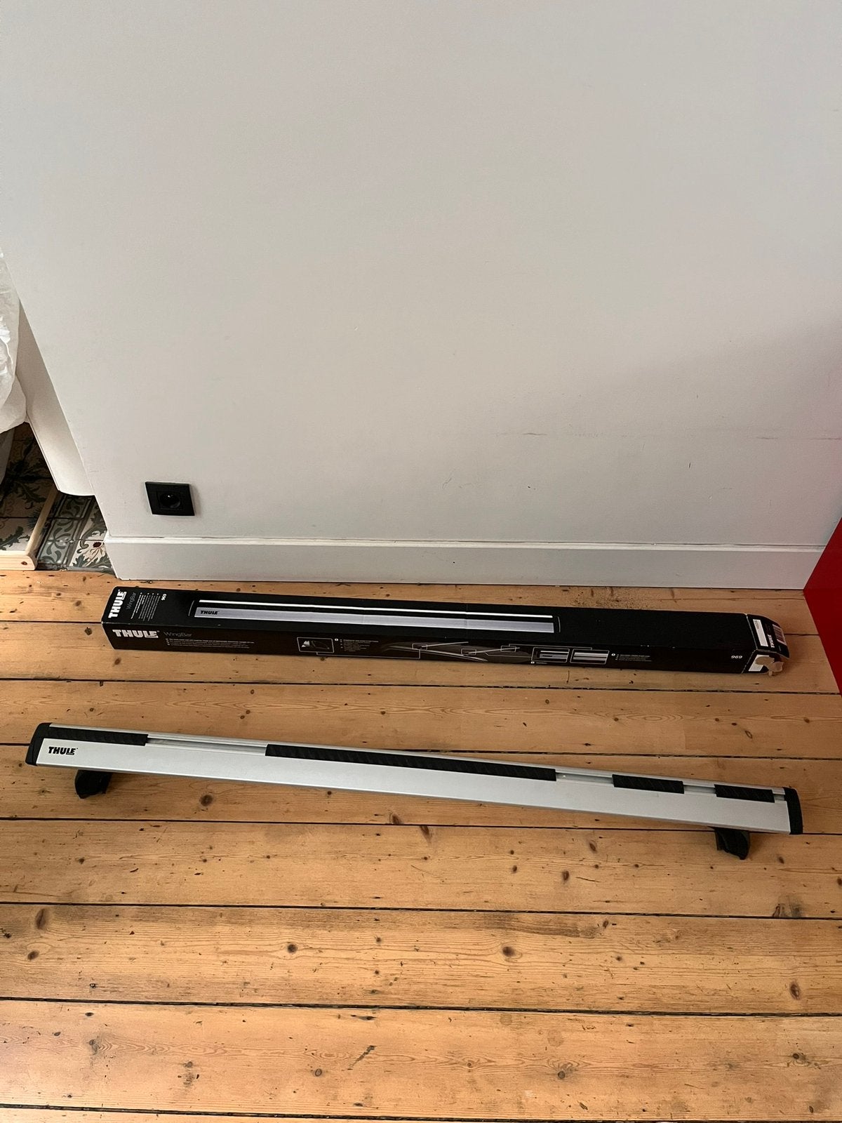 Thule wingbar 127 cm 1 stuk - thule rapid system kit 4053, Auto diversen, Ophalen, Gebruikt