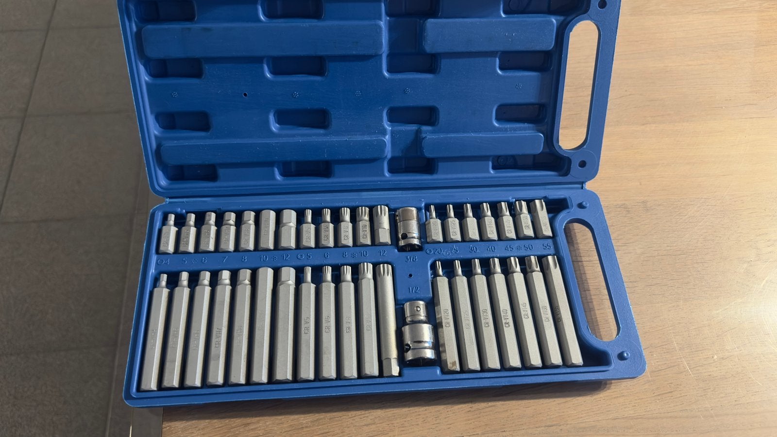 bitsen set lang en kort Torx,Spline,inbus enz nieuw, Doe-het-zelf en Bouw, Ophalen of Verzenden, Nieuw