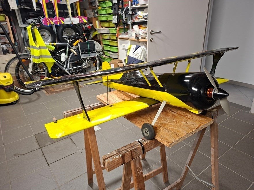 Python elektrische tweedekker, Hobby en Vrije tijd, Ophalen, Gebruikt, Elektro, RTF (Ready to Fly)