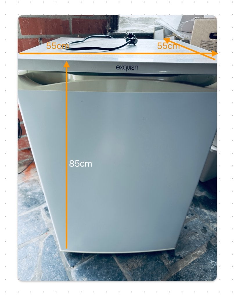 Frigo Exquisit, Avec compartiment congélateur, 85 à 120 cm, Enlèvement, Utilisé