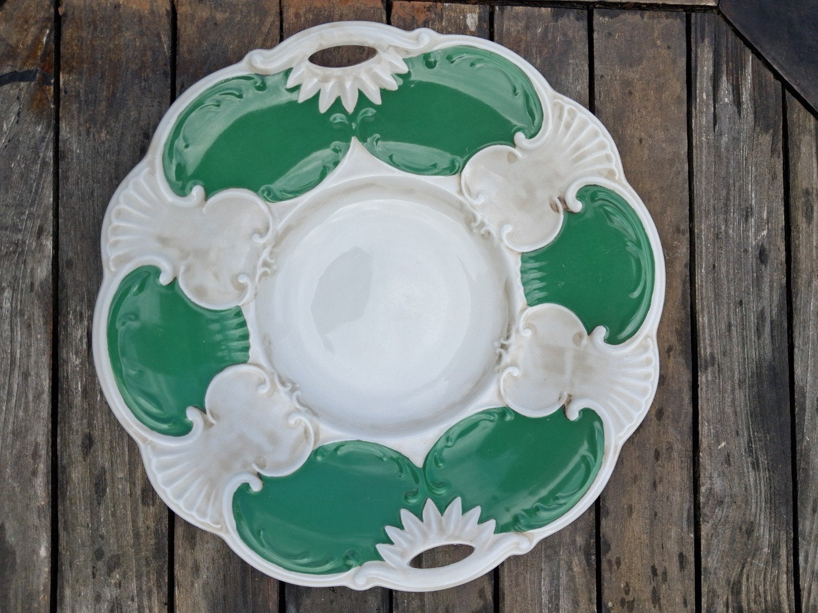 Vintage Porseleinen Oesterbord, Ophalen of Verzenden