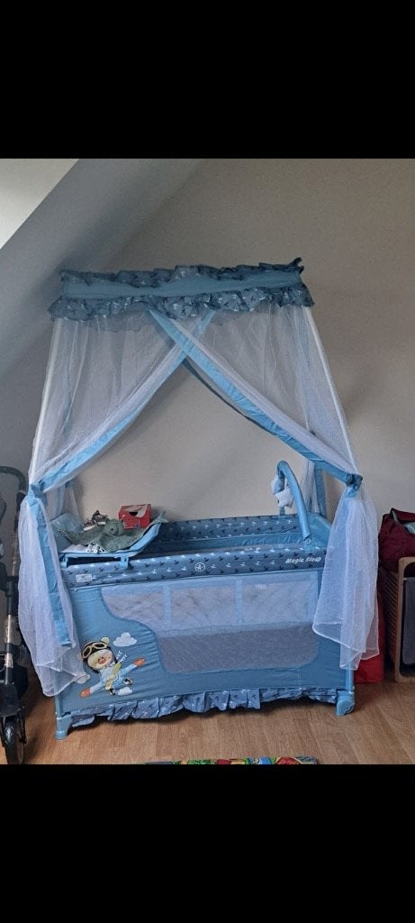 Opvouwbaar babybedje – compleet en praktisch, Kinderen en Baby's, Ophalen, 70 tot 85 cm, Zo goed als nieuw, Minder dan 140 cm