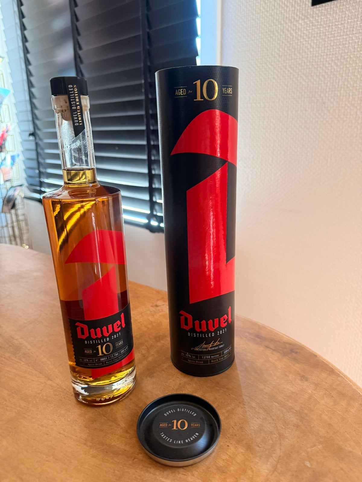 TE KOOP – Duvel Distilled 2021 – 10 Years Aged, Verzamelen, Biermerken, Ophalen, Zo goed als nieuw, Duvel