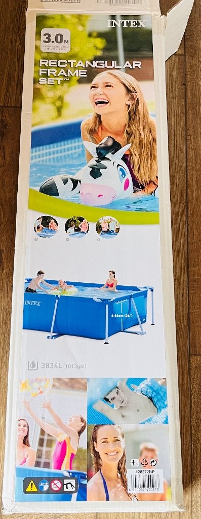 Zwembad INTEX Metal Frame, Tuin en Terras, Zwembaden, Ophalen, Gebruikt, 80 tot 120 cm, 300 cm of meer