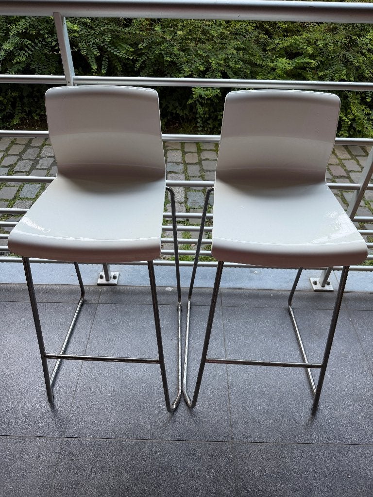 Twee Barkrukken, Huis en Inrichting, Barkrukken, 2 krukken, Ophalen, Gebruikt, 60 tot 90 cm
