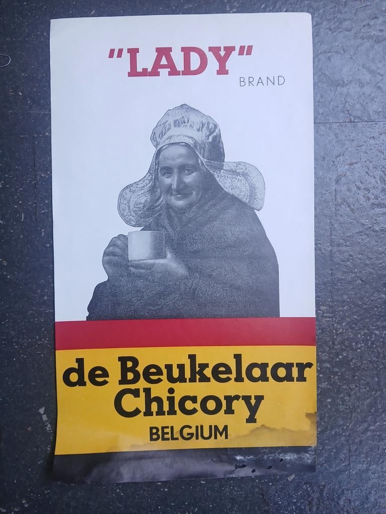 Oude affiche.. de beukelaer  ww2, Verzamelen, Merken en Reclamevoorwerpen, Ophalen