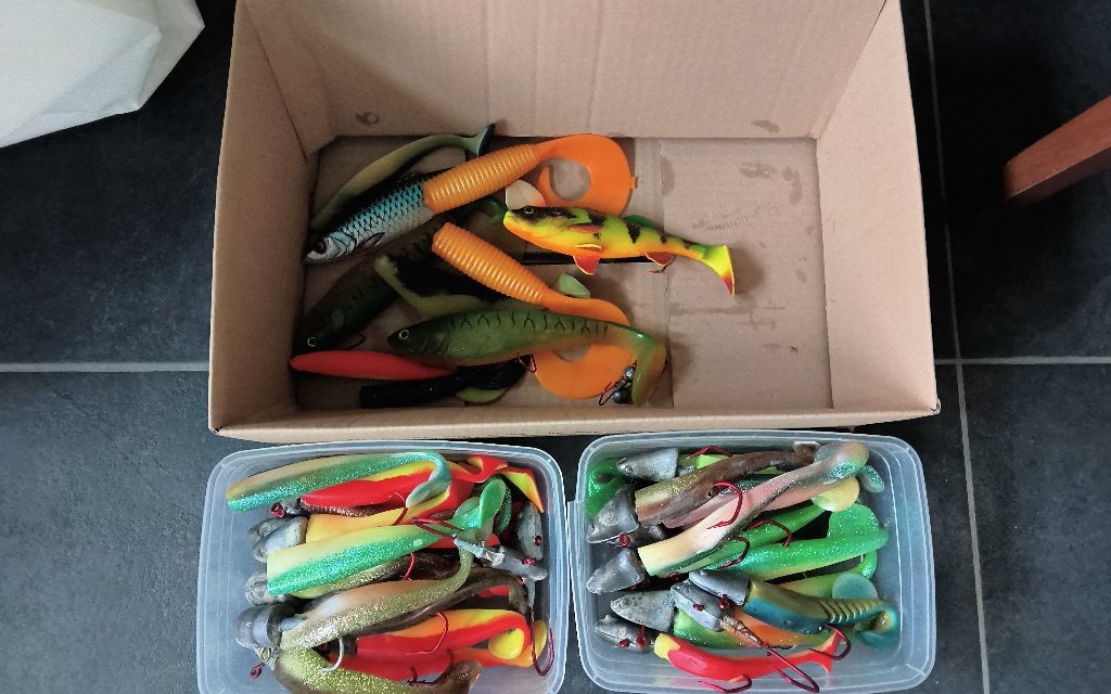 Groot kunstaas.jigkoppen.15€, Ophalen, Zo goed als nieuw, Kunstaas