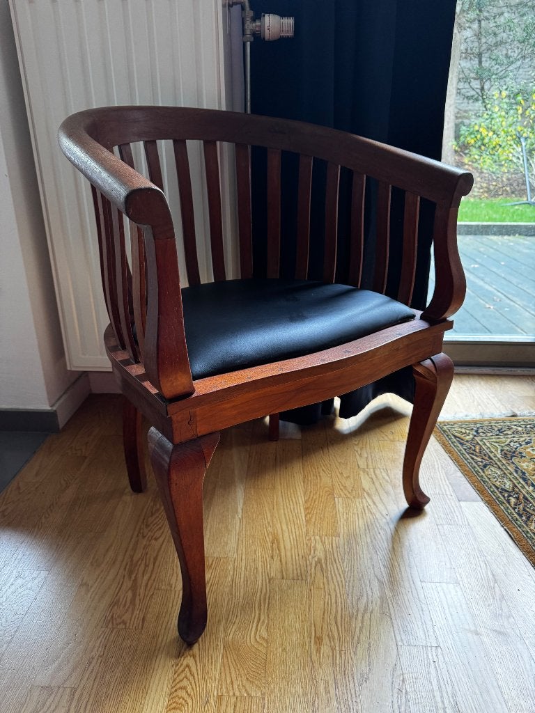 Fauteuil vintage en bois, Antiquités & Art, Enlèvement