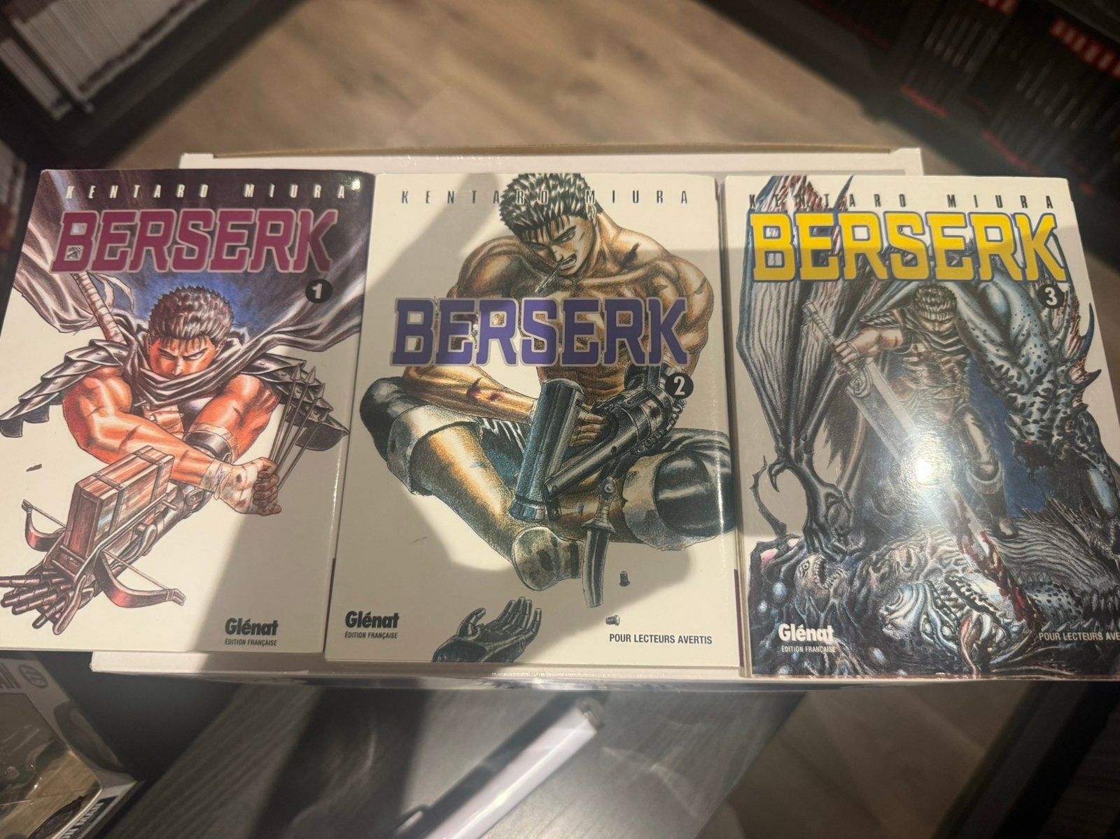 Titre : Lot mangas Berserk tomes 1 à 3 – Français, Livres, Plusieurs comics, Enlèvement, Utilisé, Japon (Manga)