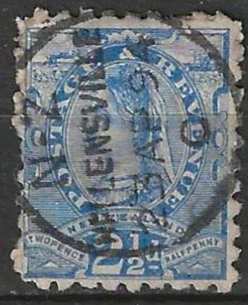 Nouvelle-Zélande 1891/1895 - Yvert 68 - Queen Victoria (ST), Envoi, Affranchi