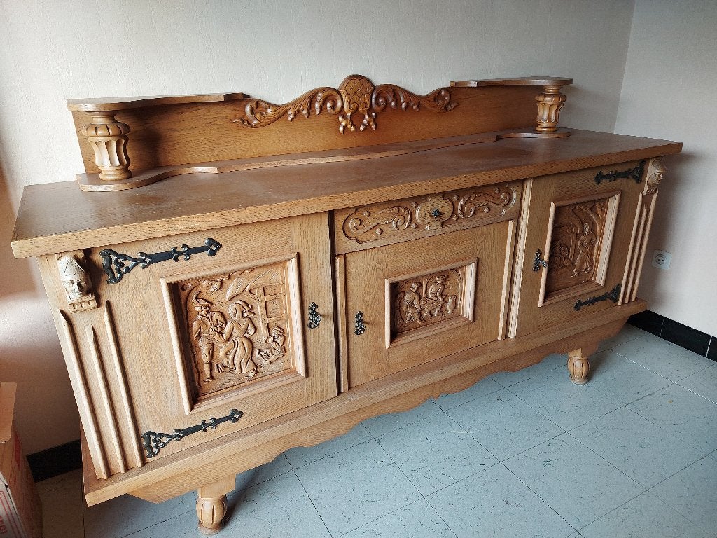 licht eiken commode, Ophalen