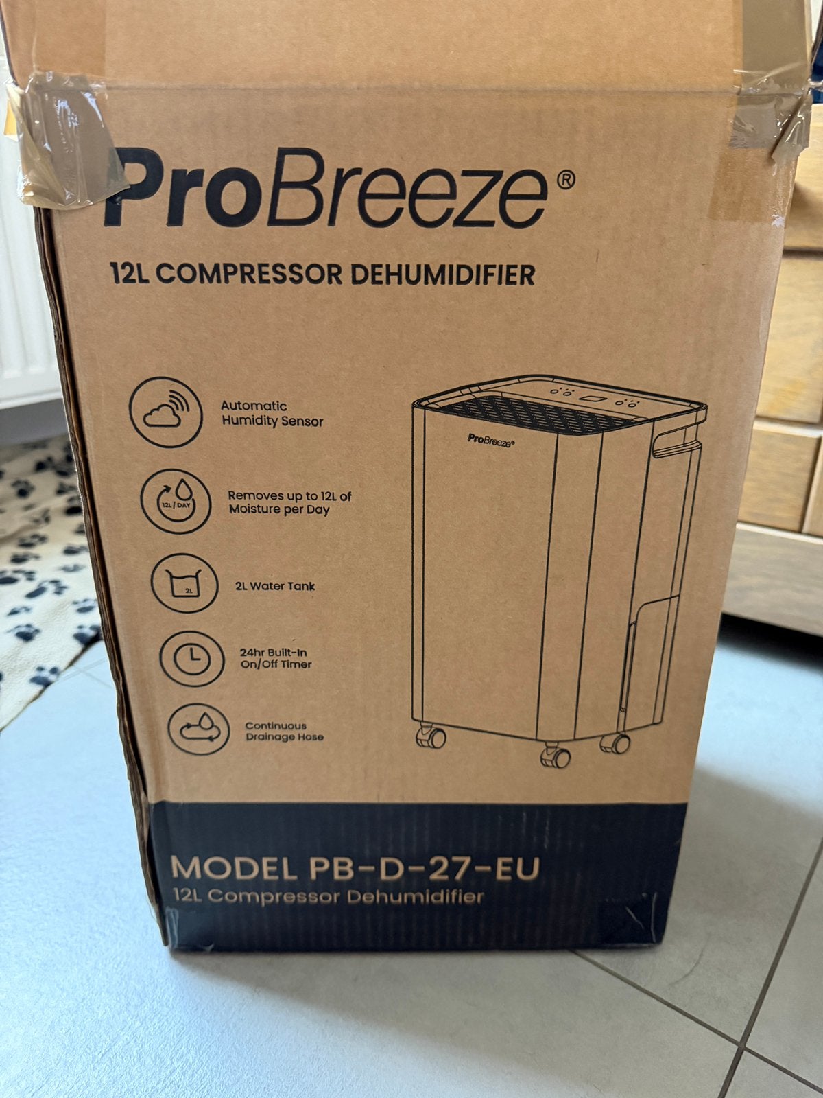 Pro Breeze Luchtvochtreiniger, Electroménager, Équipement de traitement de l'air, Enlèvement, Comme neuf