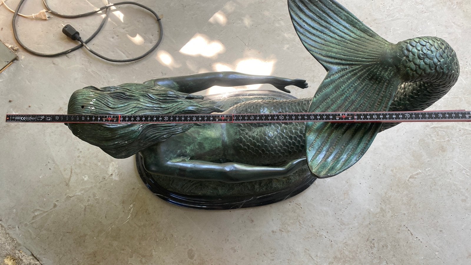Sirène en bronze, Jardin & Terrasse, Enlèvement, Comme neuf