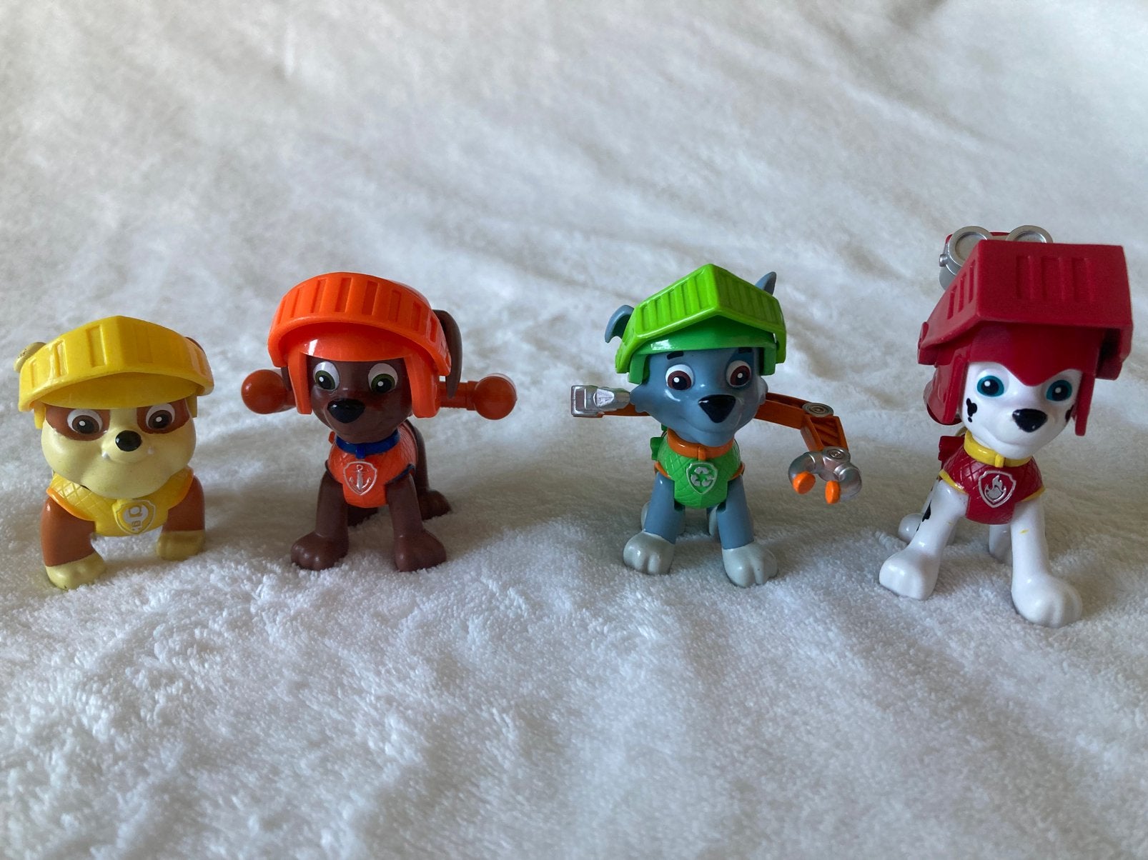 4 figuurtjes Paw Patrol, Ophalen of Verzenden, Gebruikt