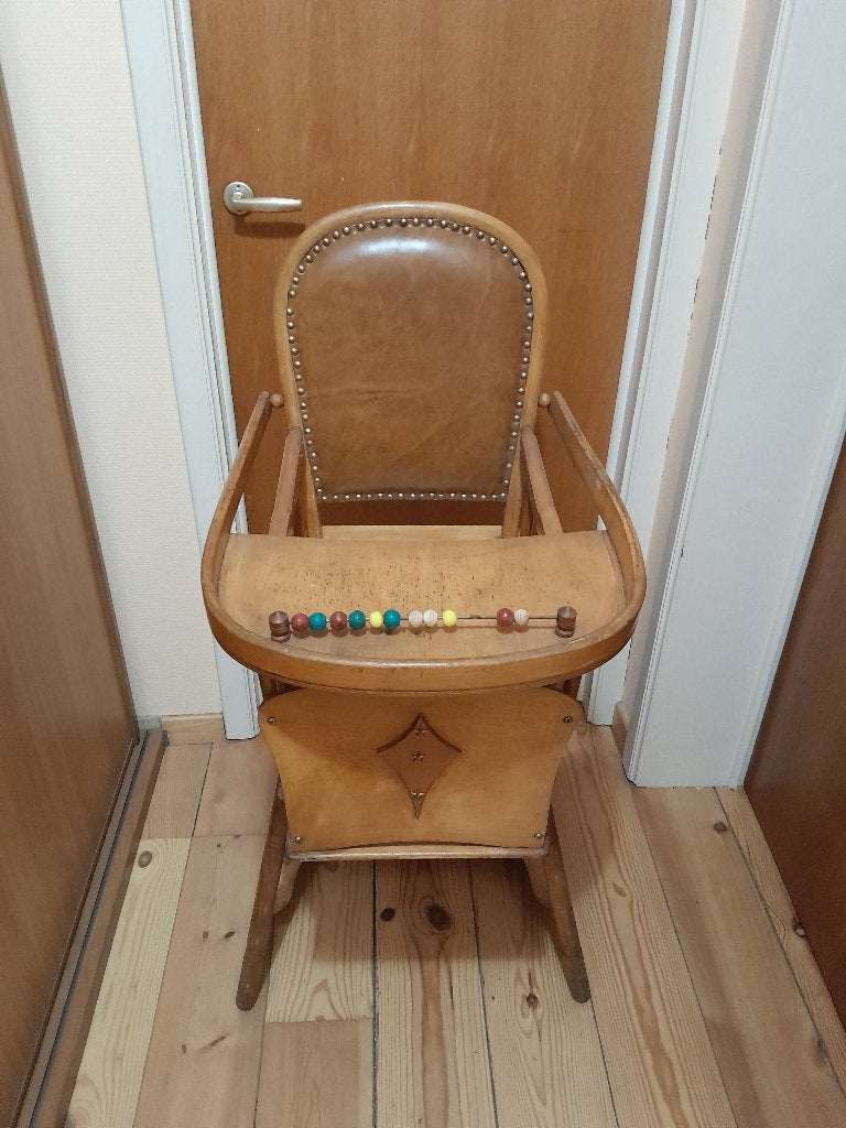 Chaise haute de bebe antique, Enfants & Bébés, Enlèvement, Utilisé, Autres types
