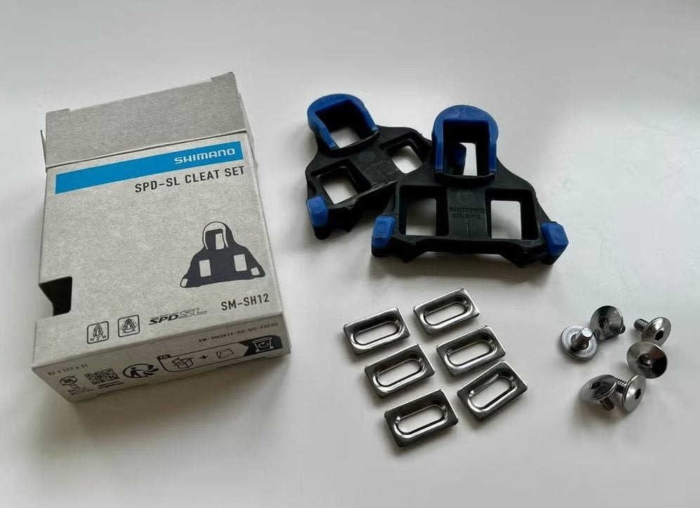 Shimano SPD-SL SM-SH12 Cleat Set - Blauw, Hightech Campus 92, 5656AG Eindhoven, Overige typen, Ophalen of Verzenden, Zo goed als nieuw