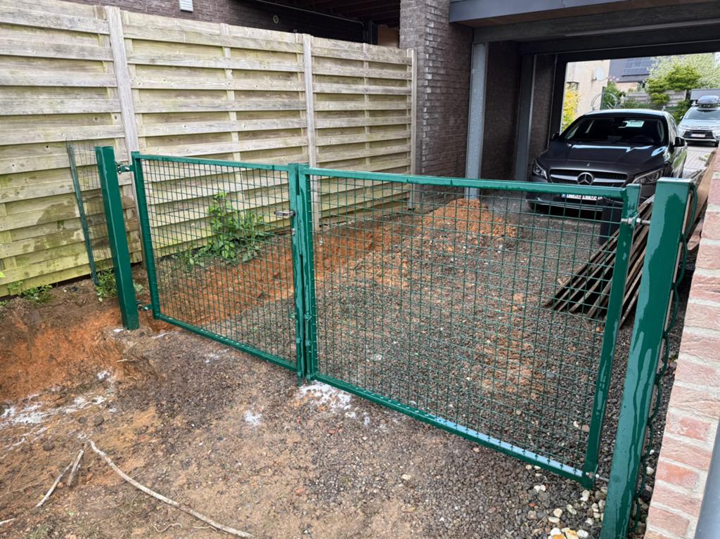 Barrière de jardin, Tuin en Terras, Tuinhekken en Hekwerk, Ophalen, Met poort, Gebruikt, Tuinhek