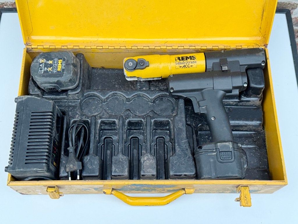 REMS Mini-Press Perstang + 2x Batterij & Oplader, Bricolage & Construction, Enlèvement, Comme neuf