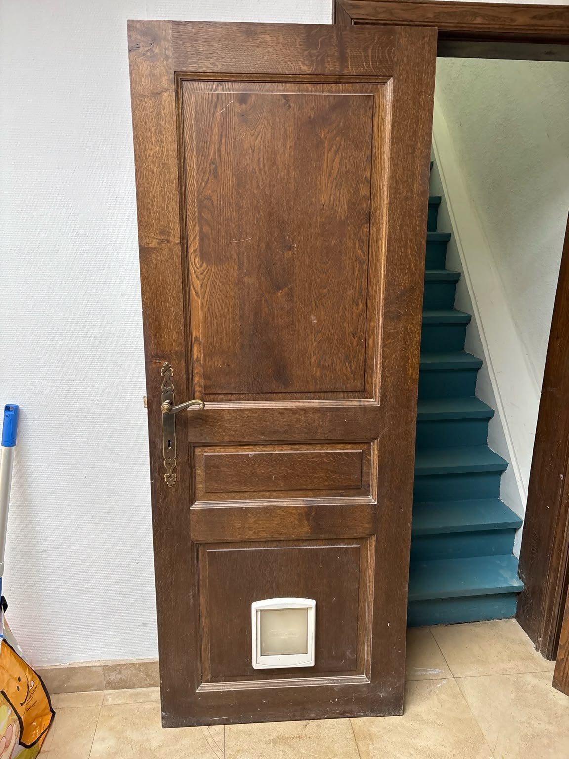 Massief houten deur, Ophalen, Zo goed als nieuw, Binnendeur