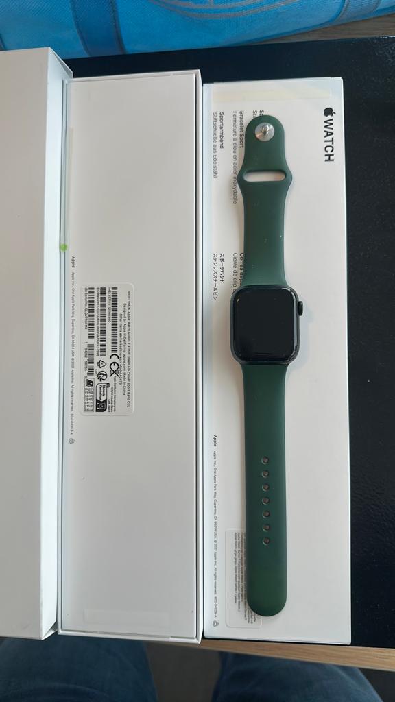 Apple watch series 7 green 41mm alu cover sportband, Ophalen of Verzenden, Zo goed als nieuw