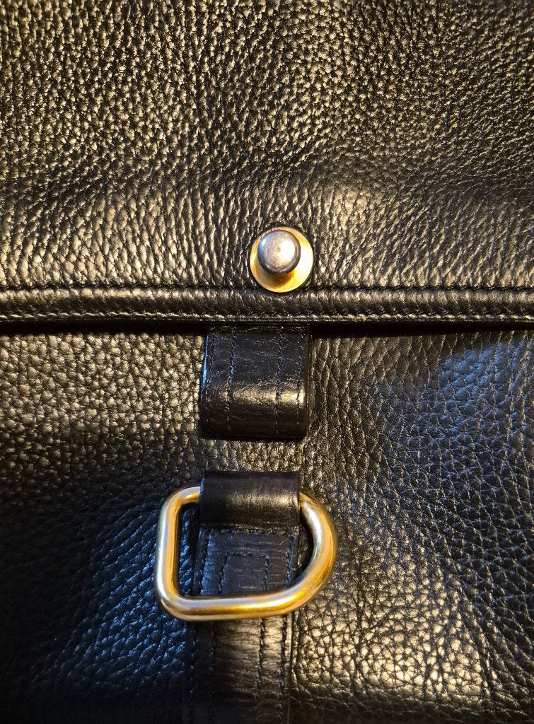 Delvaux vintage schoudertas, Handtassen en Accessoires, Overige merken, Zwart, Ophalen of Verzenden, Zo goed als nieuw