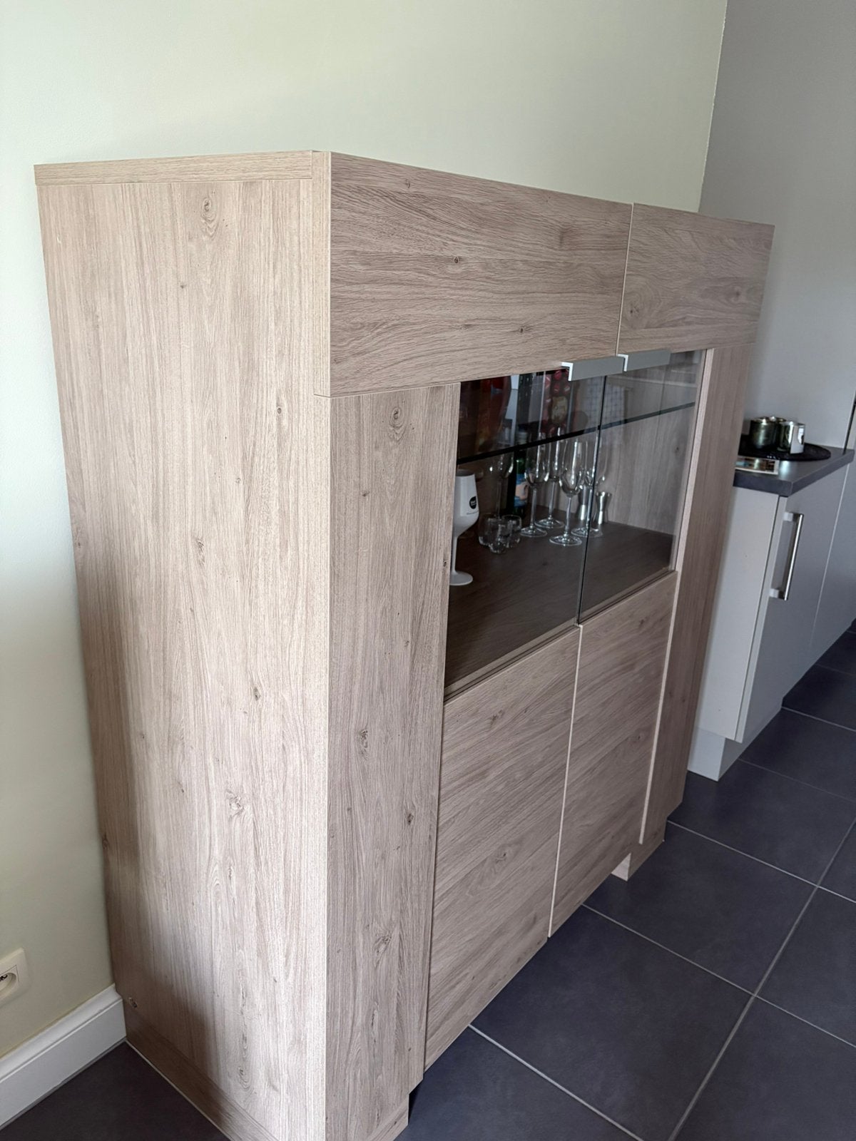 Barkast, Ophalen, Gebruikt, 100 tot 150 cm, Met lade(s)