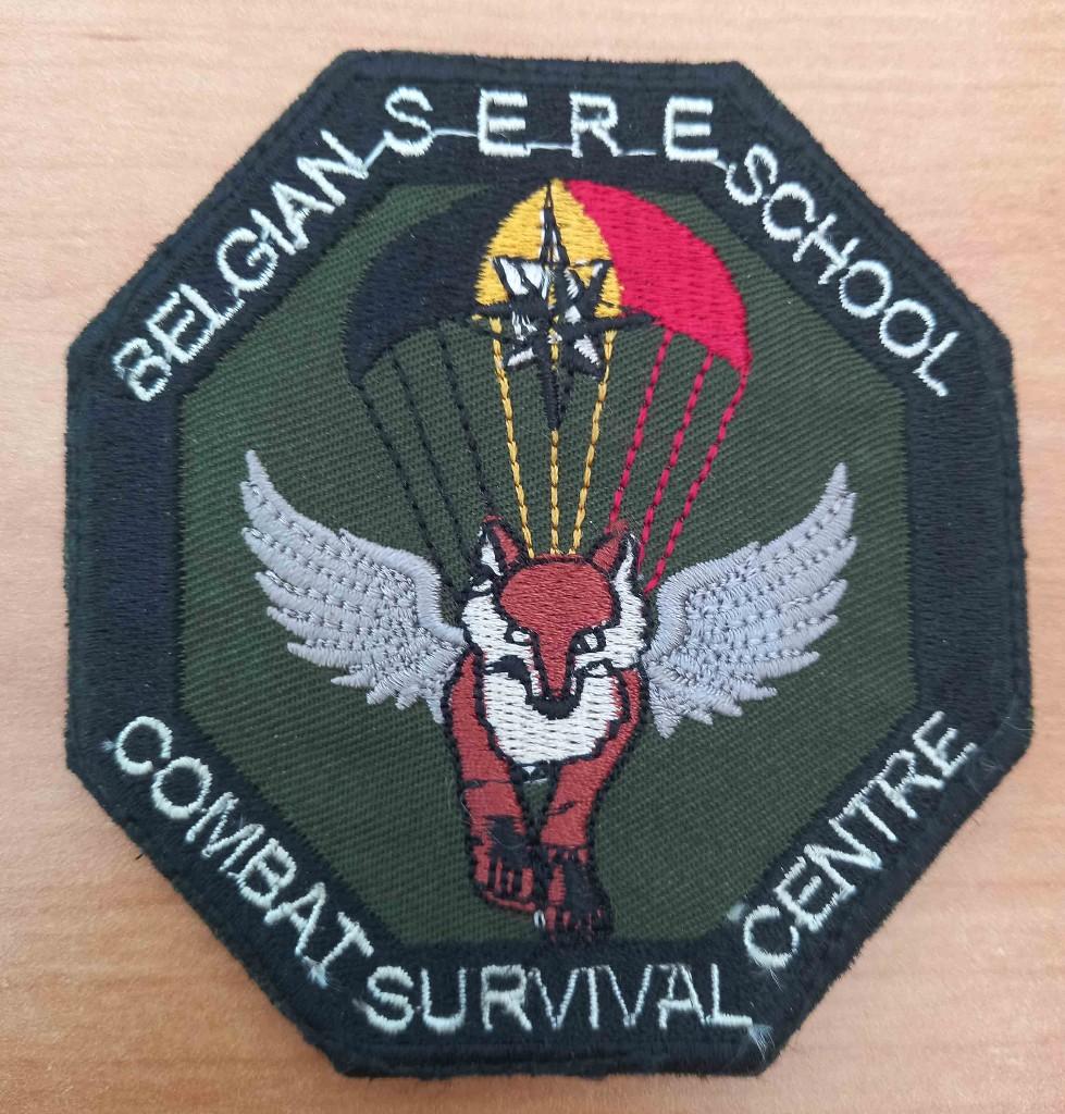ABL Para-Commando Patch BELGIAN SERE SCHOOL COMBAT SURVIVAL, Verzenden, Landmacht, Embleem of Badge