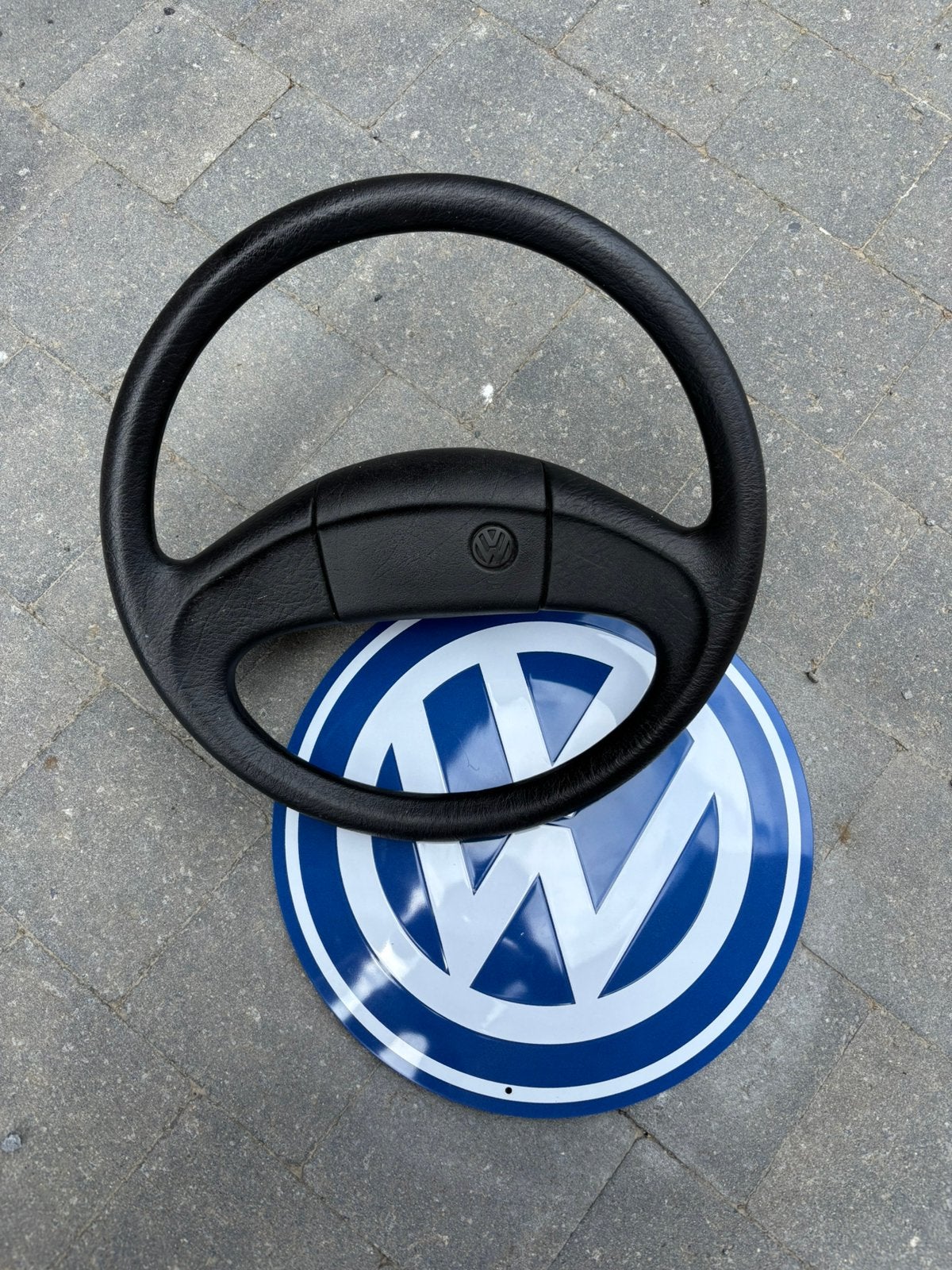 Volant et plaque Vw, Enlèvement ou Envoi, Utilisé, Volkswagen