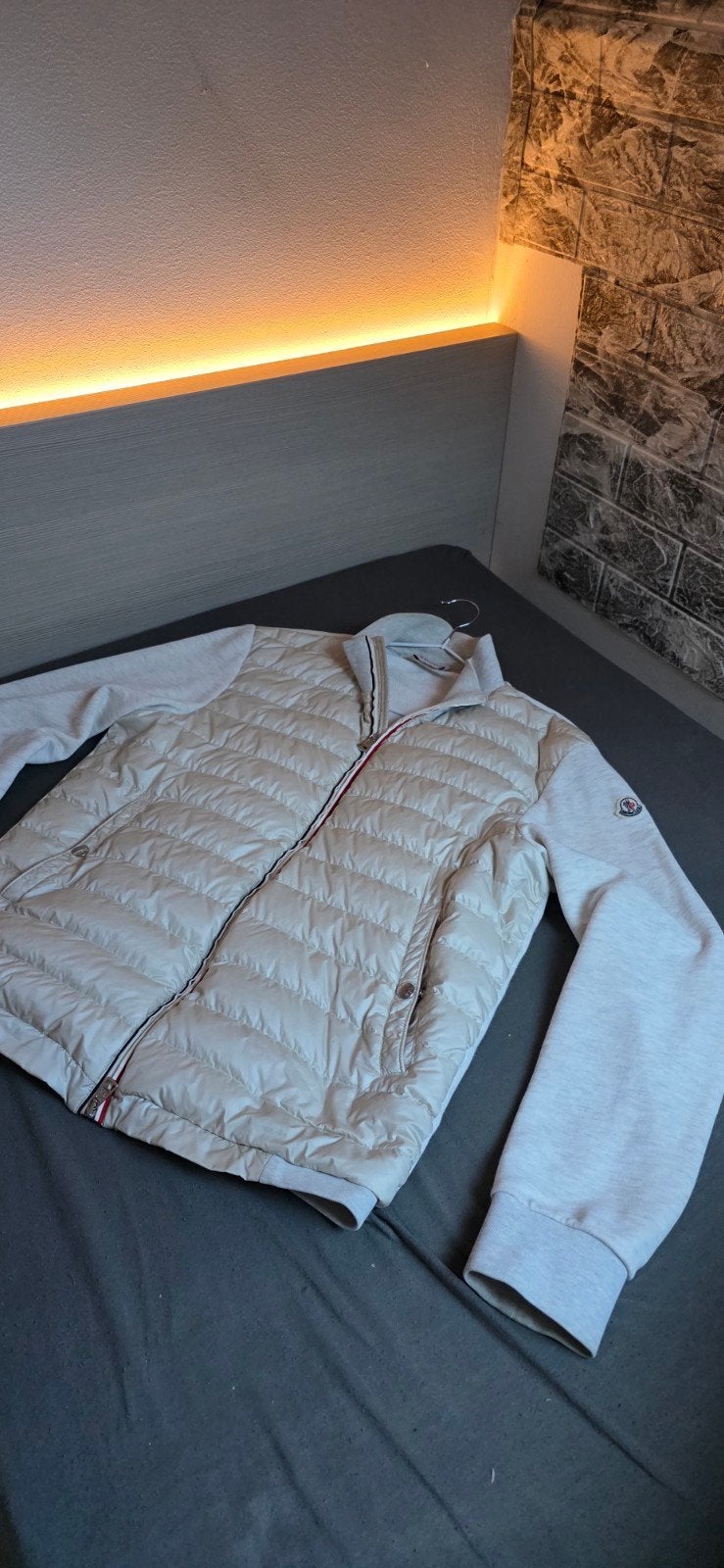 moncler cardigan, Kleding | Heren, Ophalen, Gedragen, Maat 52/54 (L), Beige