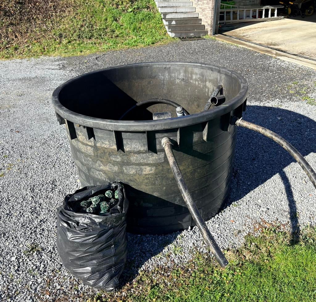 Bassin de lagunage tout équipé (1500L), Tuin en Terras, Ophalen, Gebruikt, Vijverfilter