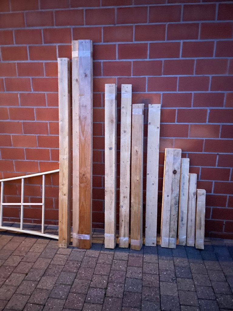 Mooi timmerhout allerlei planken , balkjes, Doe-het-zelf en Bouw, Ophalen, Zo goed als nieuw