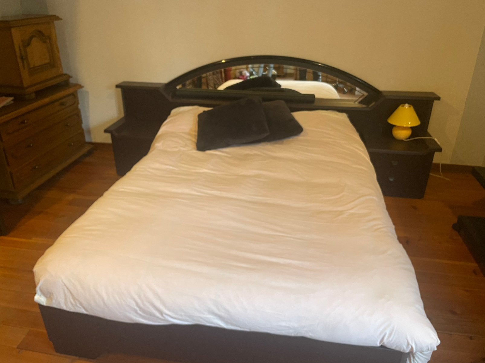 Chambre à coucher, Enlèvement, Comme neuf, Deux personnes, Noir