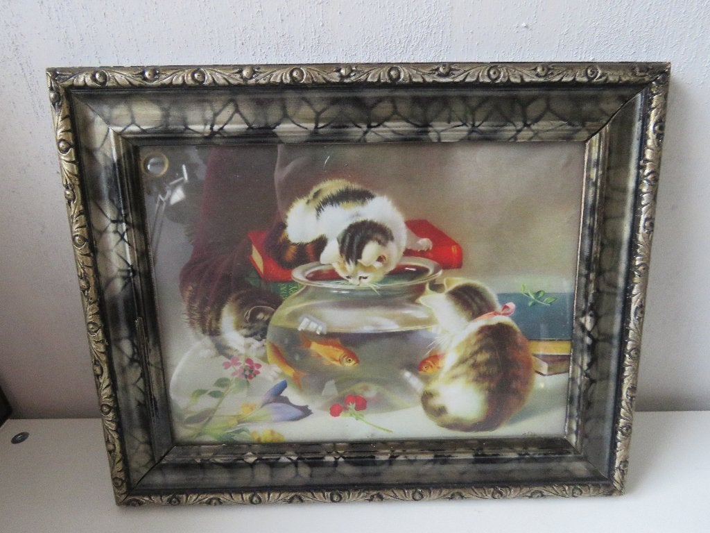 Chats à cadre vintage, Enlèvement ou Envoi
