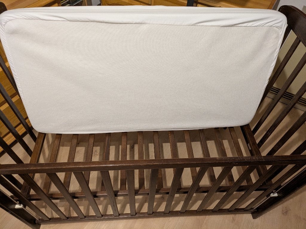 Kinderbedje, Kinderen en Baby's, Kinderkamer | Bedden, Zo goed als nieuw, Minder dan 140 cm, Minder dan 70 cm, Ophalen