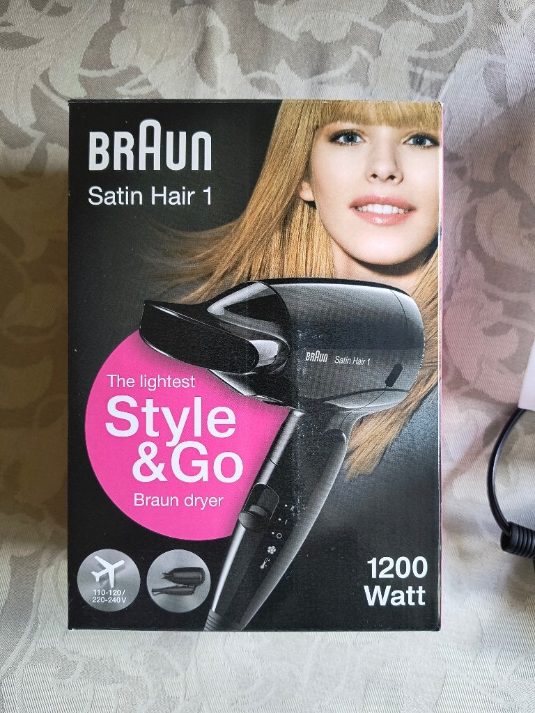 Braun Satin Hair 1 Style & Go Haardroger – reisformaat, Elektronische apparatuur, Ophalen, Zo goed als nieuw, Haarverzorging