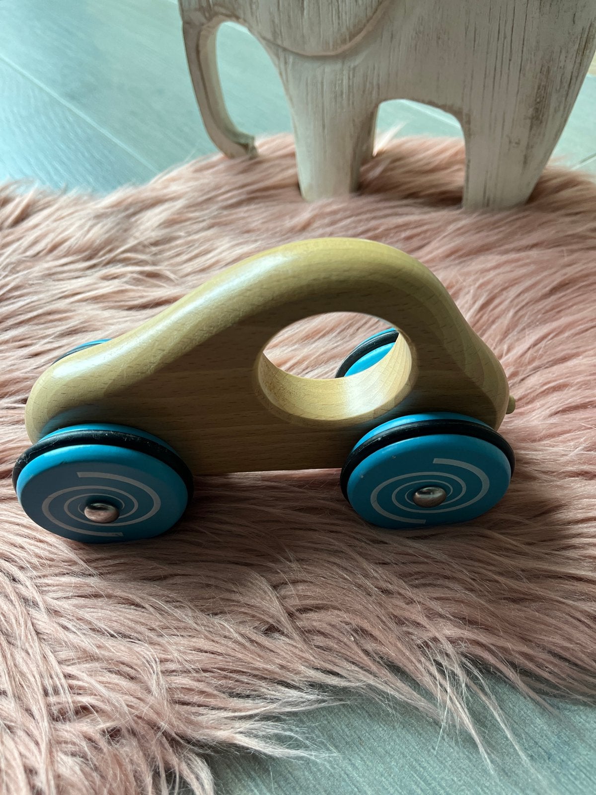 Houten duw auto, Kinderen en Baby's, Speelgoed | Houten speelgoed, Ophalen of Verzenden, Nieuw