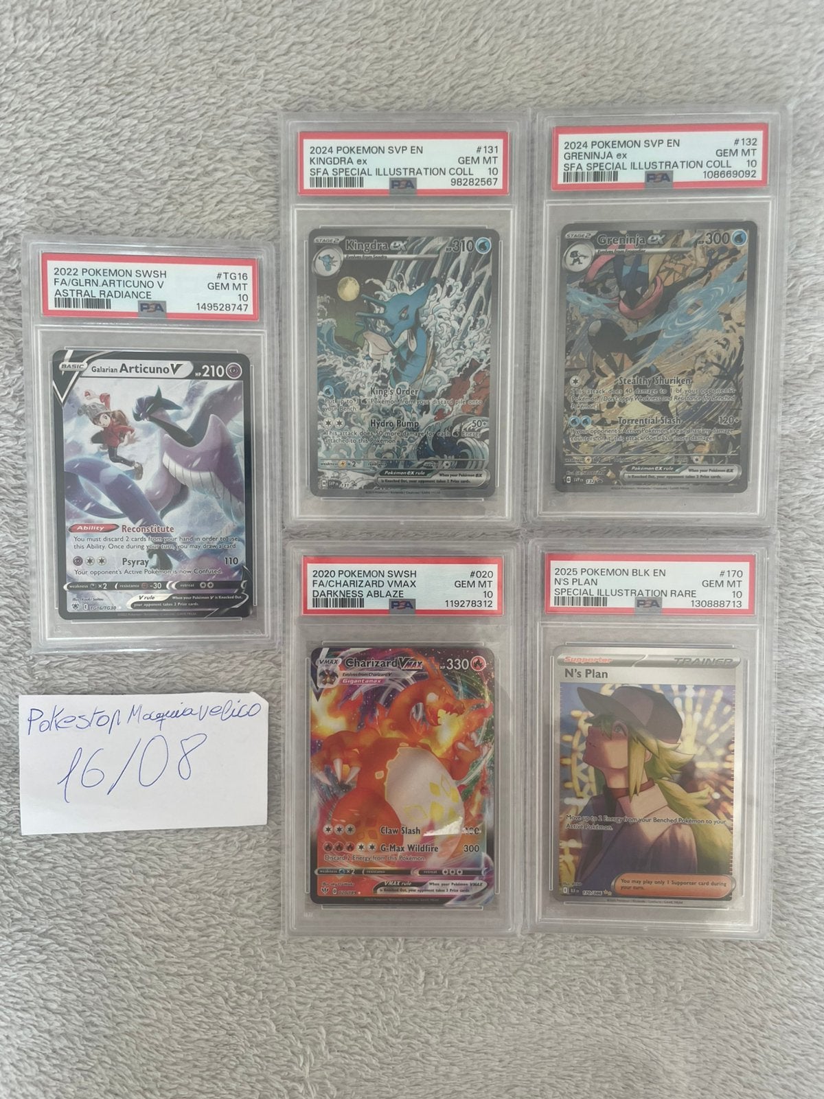 PSA 10 Slabs, Enlèvement ou Envoi, Neuf, Plusieurs cartes, Foil