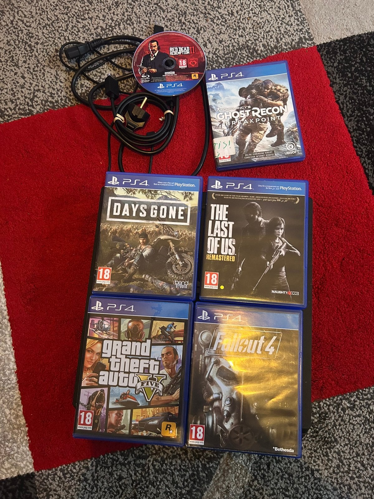 Te koop: PS4 Slim + 6 games, Games en Spelcomputers, Spelcomputers | Sony PlayStation 4, Ophalen, Zo goed als nieuw, Zonder controller