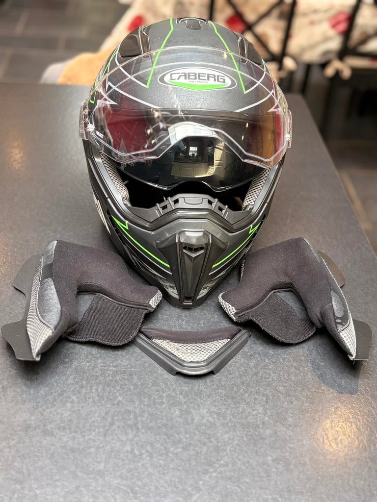 Casque integral Caberg L parfait état, hygiène ++, Enlèvement, Comme neuf