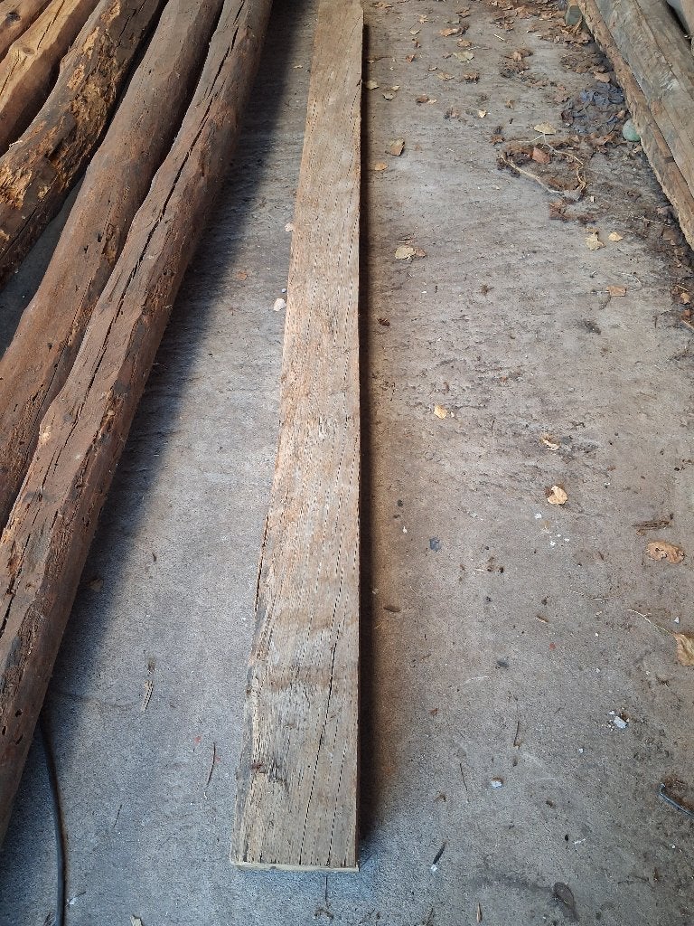 Oude eiken balk, Tuin en Terras, Palen, Balken en Planken, Ophalen, Gebruikt, 250 cm of meer, Balken