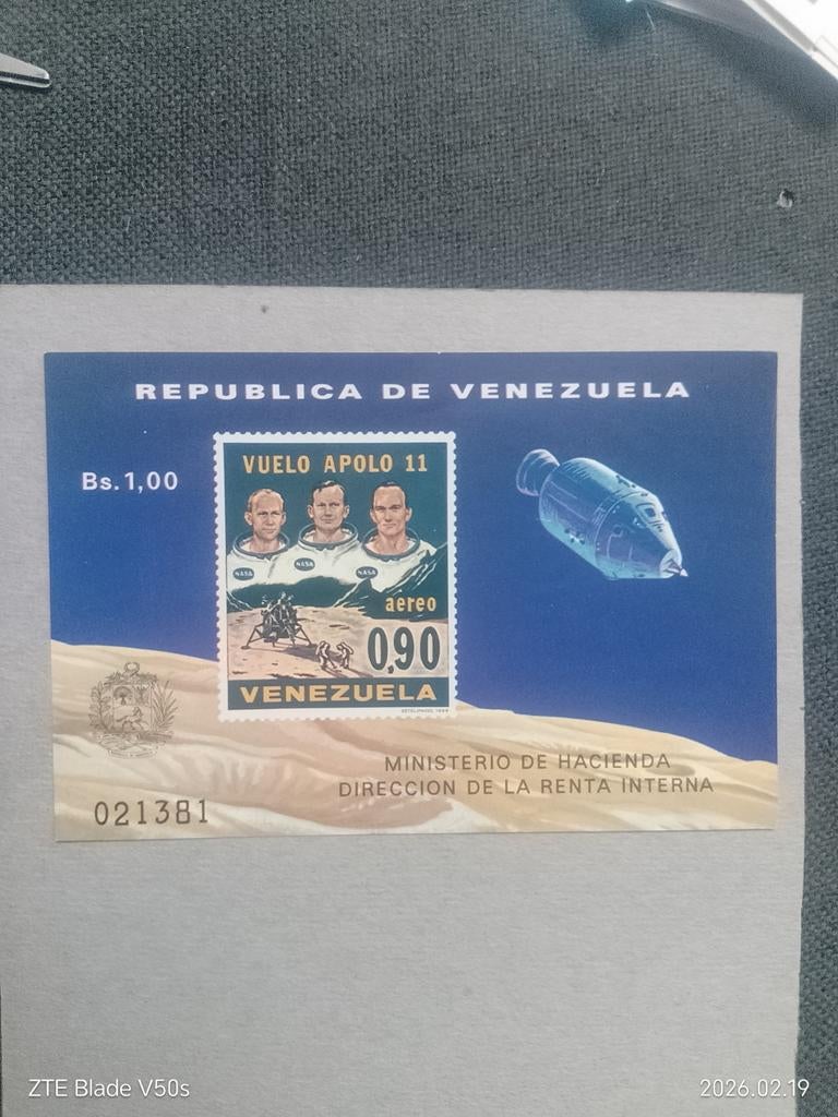 Timbres spatiaux Apollo 11 Astronauts, Timbres & Monnaies, Enlèvement ou Envoi