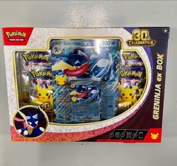 Coffret Greninja Ex pour la 30e célébration de Pokémon
Nouve, Collections, Enlèvement ou Envoi