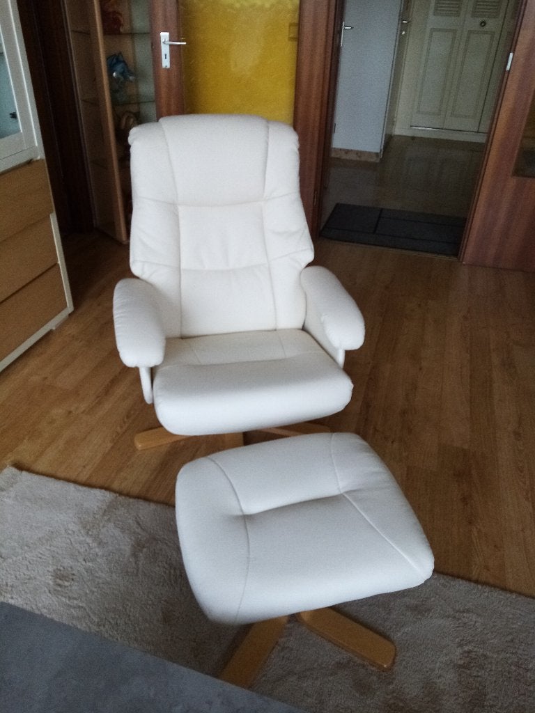 FAUTEUIL + REPOSE PIEDS, Enlèvement, Moderne, Neuf, 75 à 100 cm