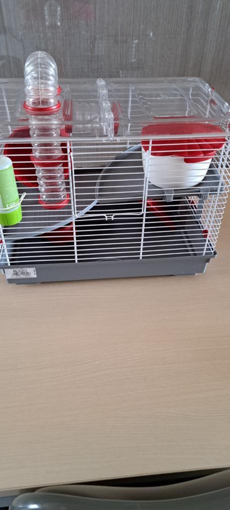 Hamsterkooi met alle toebehoren, Ophalen