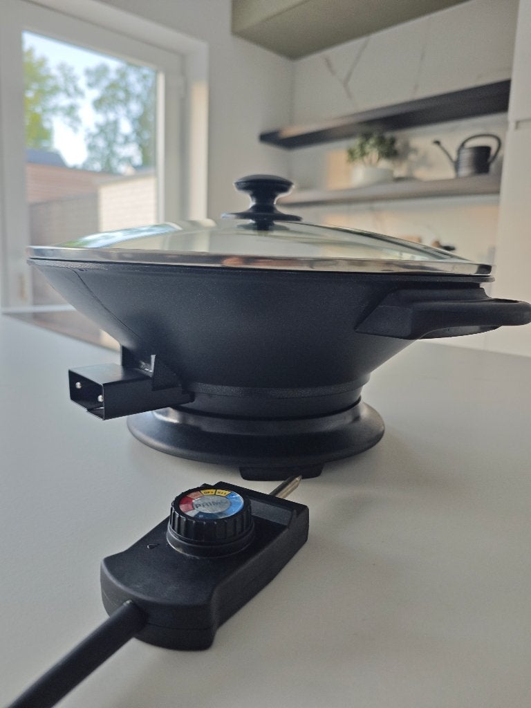 Elektrische wok, Huis en Inrichting, Ophalen, Gebruikt, Antiaanbaklaag, Overige merken