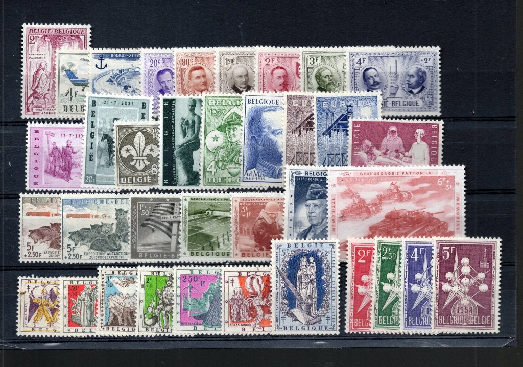 1957 XX avec timbre du bloc, Envoi, Non oblitéré, Neuf