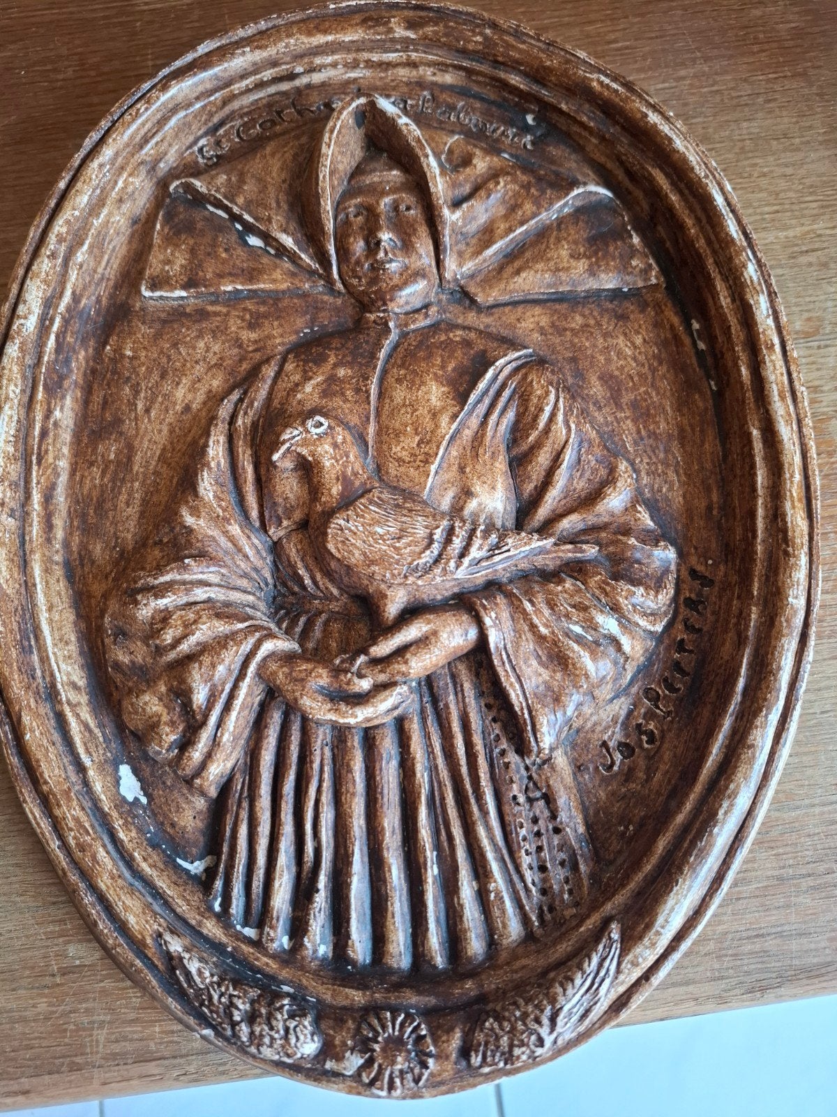 Vintage Religieuze Muurplaquette, Antiek en Kunst, Ophalen
